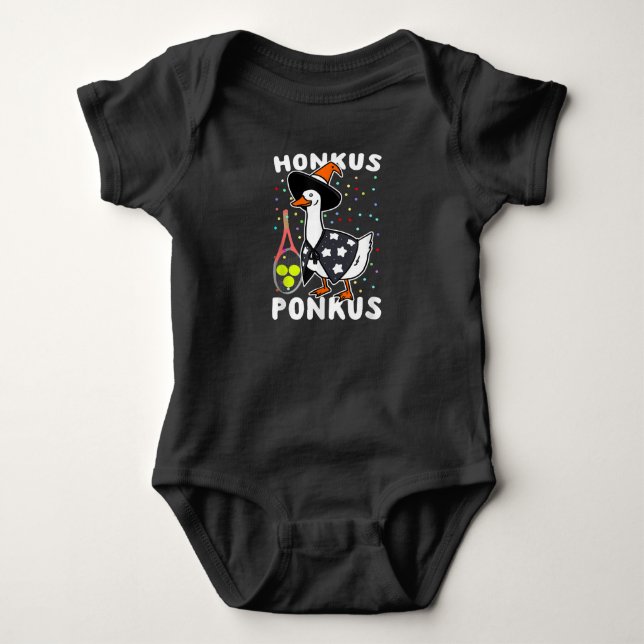 Honkus Ponkus Funny Goose Halloween Costume Tennis T Shirt (Framsida)
