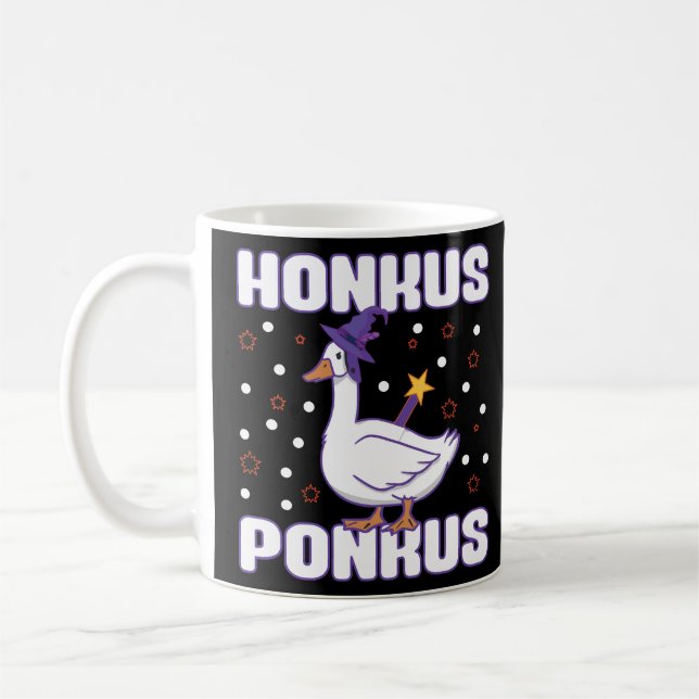 Honkus Ponkus Funny Halloween Kaffemugg (Vänster)