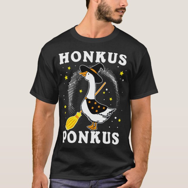 Honkus Ponkus Goose Meme Witch Hat Duck labrador r T Shirt (Framsida)