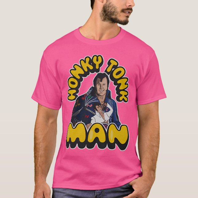 Honky Tonk Man Tecknad T Shirt (Framsida)