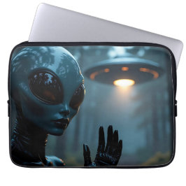 Honlig Alien Extraterrestrial and UFO Laptop Fodral