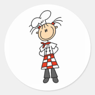 Honlig Chef Runt Klistermärke