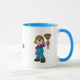 Honlig eller Dam plumber Mugg (anpassa den)