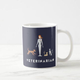 Honlig geometrisk veterinär kaffemugg