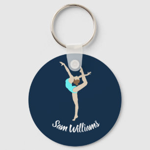 Honlig gymnast nyckelring