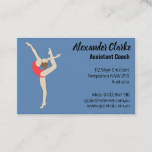 Honlig gymnast visitkort