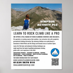 Honlig hiker, hikings- och klättersändare poster