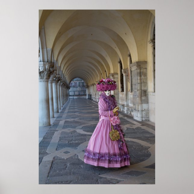 Honlig karnival Costume, Venedig Poster (Framsidan)