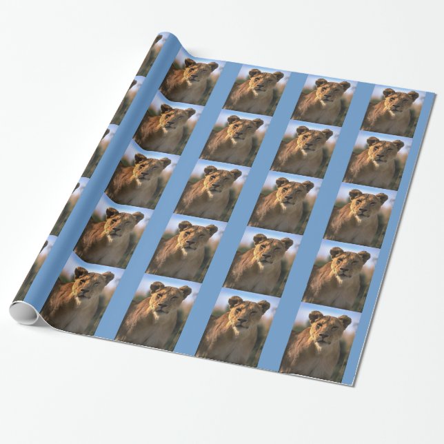 Honlig Lioness-jul Presentpapper (Utrullad)