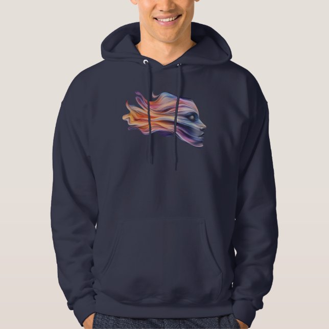 Honlig profil i Cosmic Färg Hoodie (Framsida)