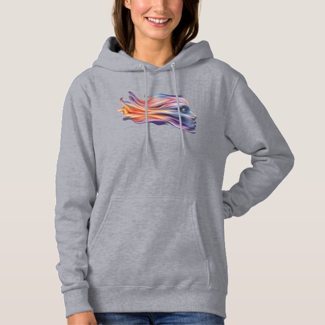 Honlig profil i Cosmic Färg Hoodie T Shirt (Framsida)