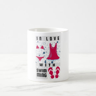 Honlig simmare - i Kärlek med simning Kaffemugg