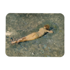 Honlig skönhetssopning på stranden i Portici Magnet