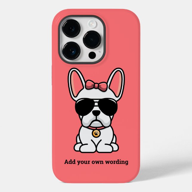 Honlig vit Fransk Bulldog Fodral-Mate iphone case (Baksida)