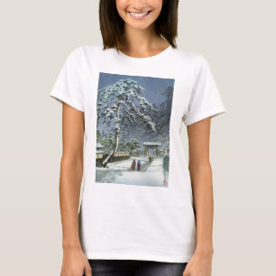 Honmonji tempel i snö - Kawase Hasui 川瀬巴水 T Shirt