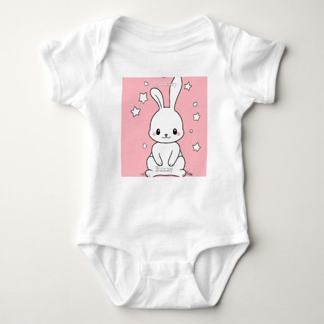 Honney Bunny Baby Bodydräkt T Shirt (Framsida)