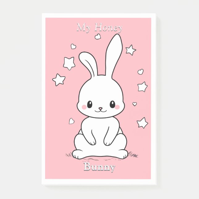 Honney Bunny Post-it Block (Framsida)