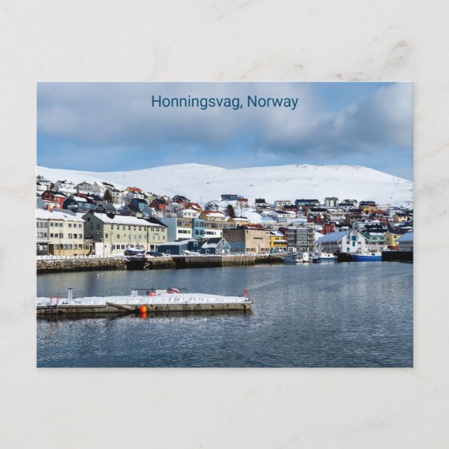 Honningsvag, Norge, vykort (Framsida)