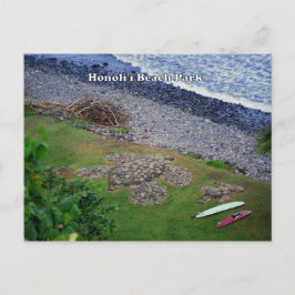 Honoli'i Beach Park Hawaii Postcard Vykort