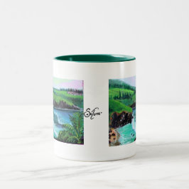 honolua bay 1 Två-Tonad mugg