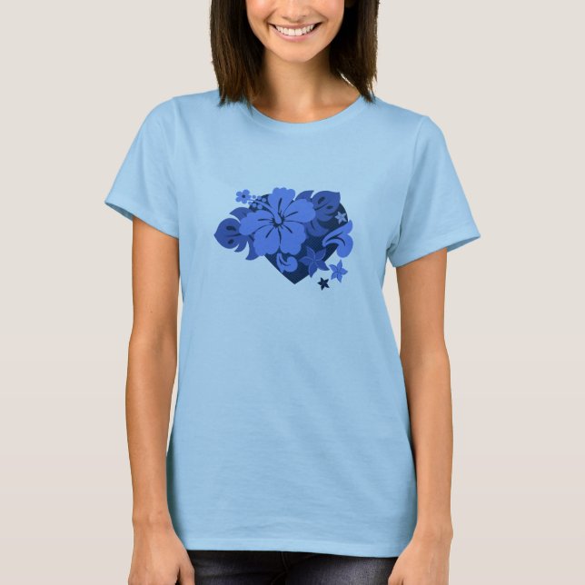 Honolua Hibiscus Gal's T-Shirts (Framsida)