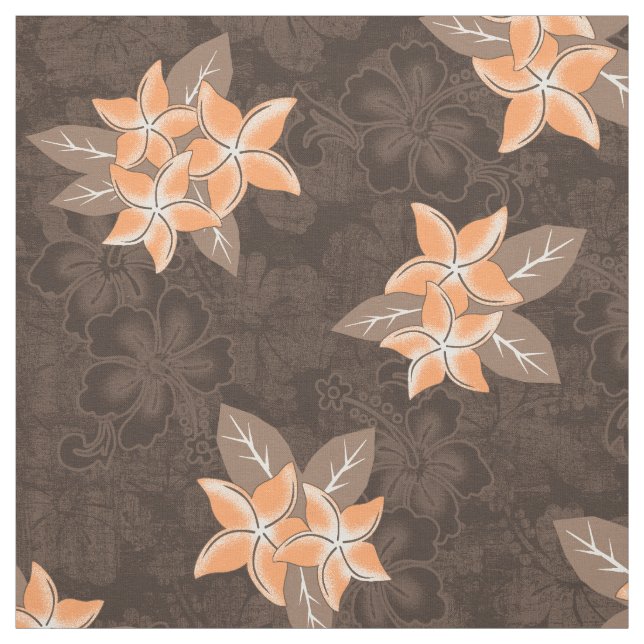 Honolua Plumeria Hawaiian Tropical Print Tyg (Provkarta)