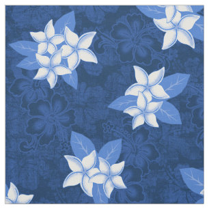 Honolua Plumeria Hawaiian Tropical Print Tyg