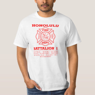 Honolulu avfyrar Dept. Bataljon 1 Tee