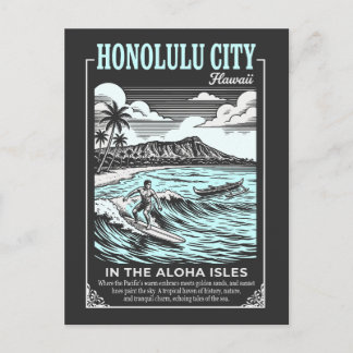Honolulu City Hawaii In The Aloha Isles Vykort