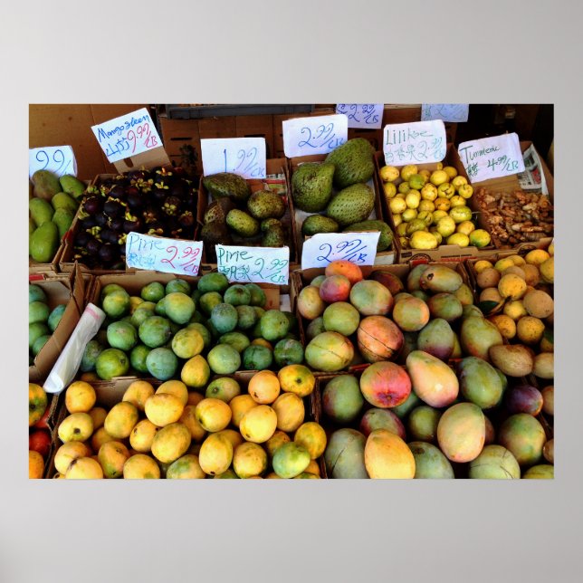 Honolulu Frukt Market Poster (Framsidan)