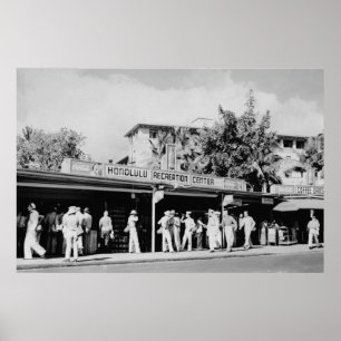 Honolulu, HA - View of the Honolulu Poster