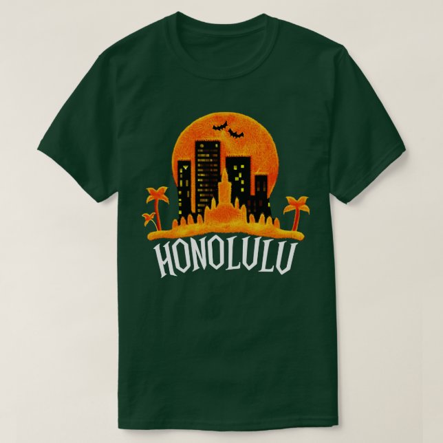 Honolulu Halloween T Shirt (Design framsida)