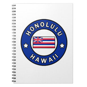 Honolulu Hawaii Anteckningsbok Med Spiral