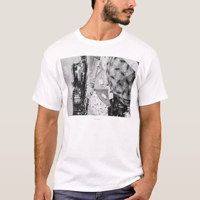 Honolulu Hawaii - beskåda av den Waikiki stranden Tee Shirt (Framsida)
