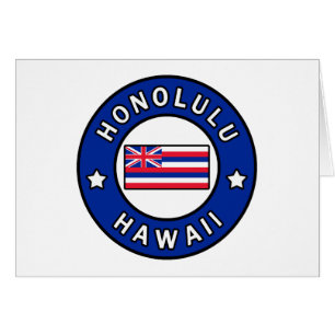 Honolulu Hawaii Hälsningskort