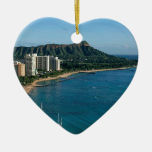 Honolulu Hawaii Julgransprydnad Keramik