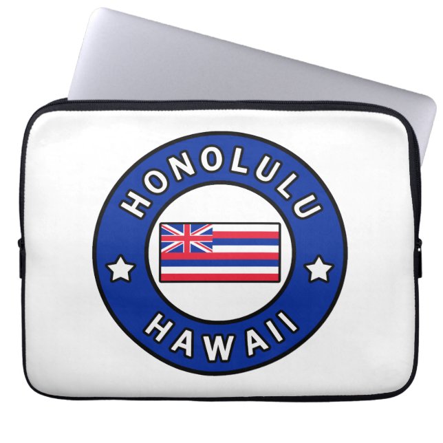 Honolulu Hawaii Laptop Fodral (Framsidan)