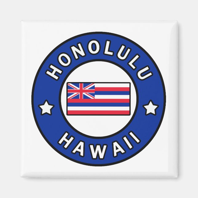 Honolulu Hawaii Magnet (Framsidan)