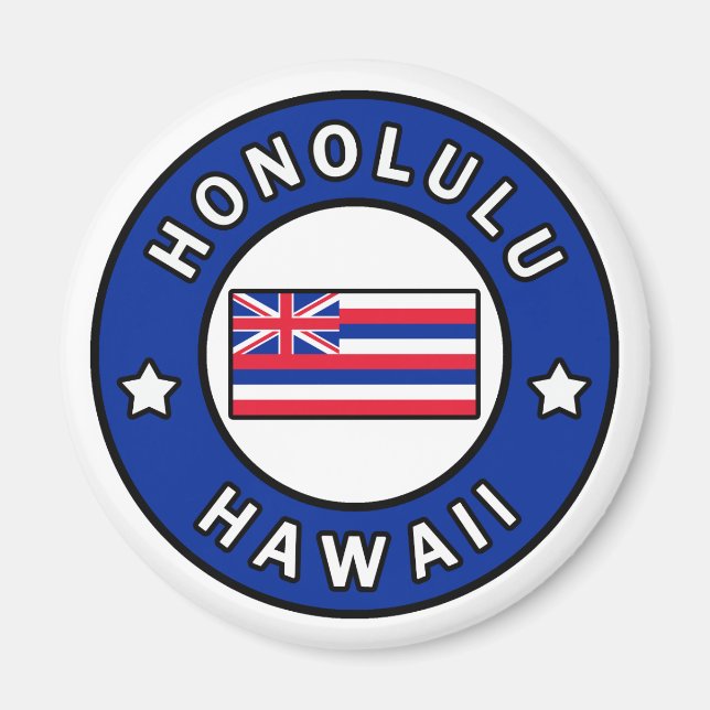 Honolulu Hawaii Magnet (Framsidan)