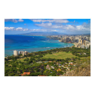 Honolulu, Hawaii Photo Art Fototryck