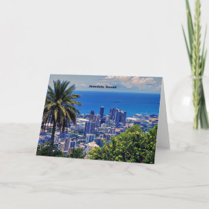Honolulu, Hawaii picturesque cityscape Kort