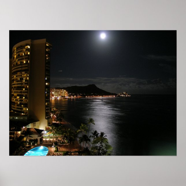 Honolulu Hawaii Poster (Framsidan)