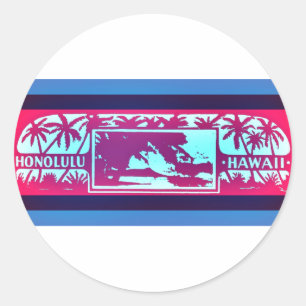 HONOLULU HAWAII RUNT KLISTERMÄRKE