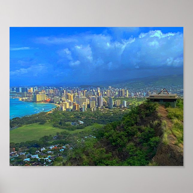 Honolulu, Hawaii Skyline #1 Poster (Framsidan)