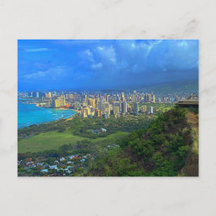 Honolulu, Hawaii Skyline #1 vykort