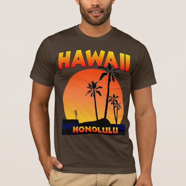 Honolulu Hawaii T-shirt (Framsida)