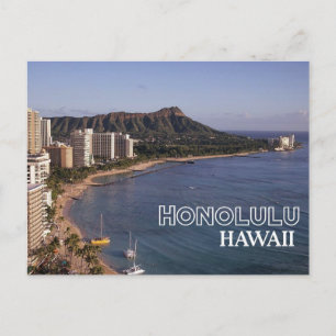 Honolulu, Hawaii Travel Postcard Vykort