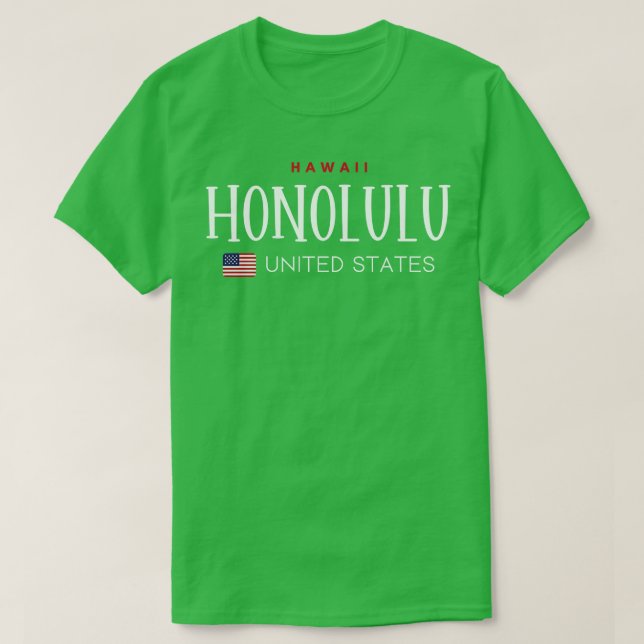 Honolulu Hawaii United Stater TShirt 1 T Shirt (Design framsida)