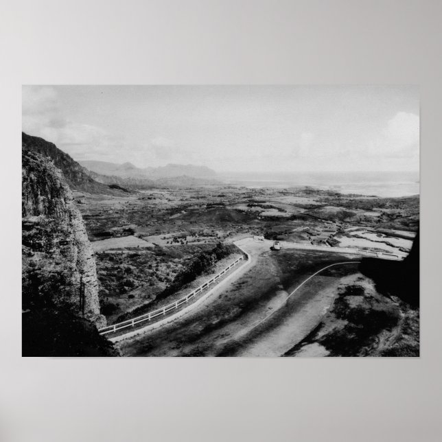 Honolulu, Hawaii - "View of the Pali" Poster (Framsidan)