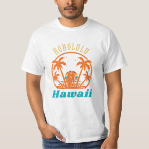 Honolulu Hawaiian Vacation Surfa Gift T Shirt